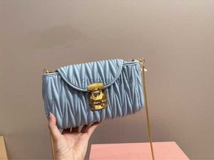 10a+ espelho de qualidade saco de grife de designer verão nova garota doce fofa bolsa de corrente dobrada ombro único crossbody women saco de fivela de fivela