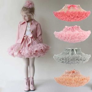 tutu Dress Childrens Skirt Baby Girls Tutu Skirt Fluffy Children Ballet Kids Pettiskirt Baby Girl Skirts Princess Tulle Party Dance Skirts d240507