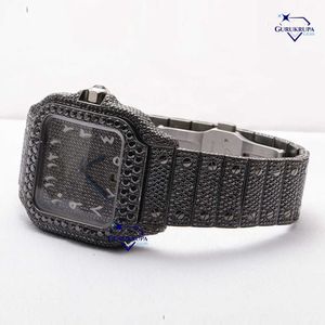 Top-of-the-Line Moissanite Diamond WatchDazzling zegarek ze stali nierdzewnej z genialnym diamentem Moissanite z VVS Clarity poprawia estetyczny urok