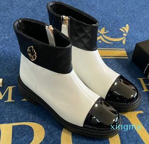 Designer Paris Luxury Brand Boot äkta läder Ankelstövlar Kvinna Kort start Sneakers Trainers Sandaler