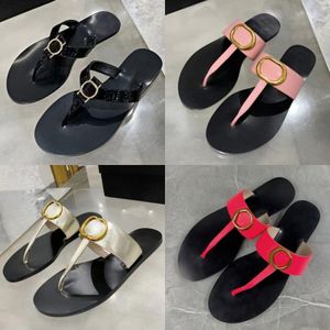 Webbdesigner Thong Sandal Womens Slippers Sandaler Kvinnor Flip Flops Slipper Mule Beach Leather Flat Slide Black White Red Blue Pink Green