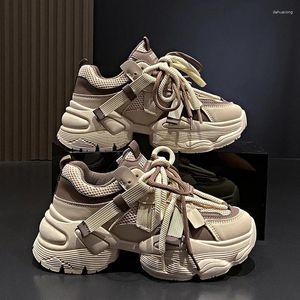 Sapatos casuais 2024 Alta qualidade ao ar livre plataforma tênis de espessura vulcanize feminino zapatillas de mujer