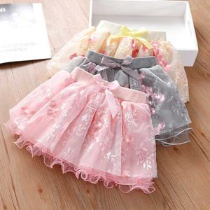 Tutu Dress Girls Half Skirt Children Dance Female Baby Net Gauze Skirt Short Foreign Girl Little Tutu Pompous Skirt Princess Summer D240507