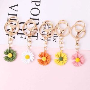 Keychains Bedanyards Daisy Flor Flor Plantas de moda Chaves Charms Bolsa Pingente Pingente Ornamentos USB Drive Acessório Cargo Trelha Titular