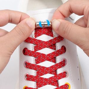 Parti di scarpe Shoelature riflettenti piatte per sneaker lacci elastici senza cravatta uomo e donna scarpe pigra in pizzo accessori