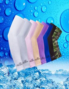 Hicool Arm Sleeve Sun Protection UV Protector Summer Sports Cycling Cool Outdoor Arm Sleeve Arm Warmers 10 Colors 2pcspair OOA1873724497