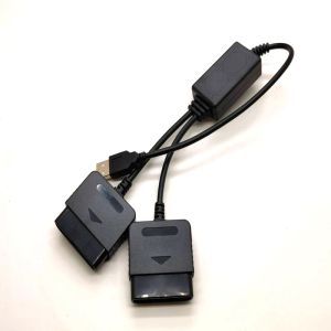 Kablar 2 i 1 Adapterkonverterare utan förare för Sony PS1 PS2 Play Station 2 Joypad Gamepad till PS3 PC USB -spelkontroller