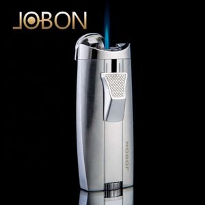 Jobon Wholesale Fashionized Cigarted Cagette double Jet Flames Metal Butane Gas未熟練トーチライターファッションスタイリッシュ