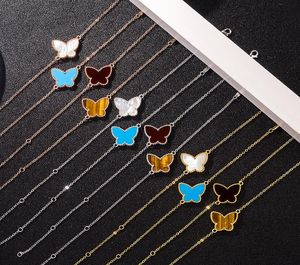 Fashion Jewelry S925 Silver White Fritillaria Butterfly Bracelet for Women3129278