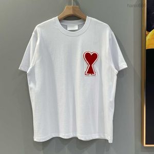 Tshirts丸い首の刺繍と印刷された極地スタイルの夏のウェアストリートピュアコットンTシャツe2w432f