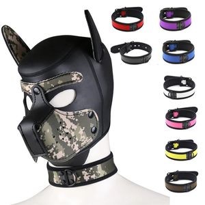 Dog Slave Collar BDSM Bondage Gay Puppy Play Sex Restraint Collar Fetish Necklace Erotic Accessories Adult Sex Toys for Men Gay 240506