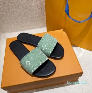 15A sandali piatti Slipisti di tela stampati scarpe firmate donne scarpe da spiaggia estate pantofole comfort pantofole casual coppia pancetta per muli piatti vintage