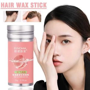 Pomades Waxes Portable hair breaking art wax stick gel cream lace shape womens mens curly fluffy Fix T2D3 Q240506