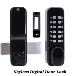 Süslemeler Su geçirmez dış kilit kapı açıcı dijital kapı kilit kodu/şifre mekanik deabolt anahtarsız açık bahçe/ev ahşap kapı