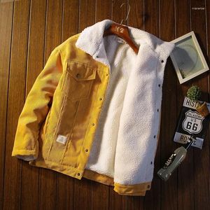 Jaquetas e casacos masculinos moda velado de veludo de veludo 2024 de inverno para baixo de algodão