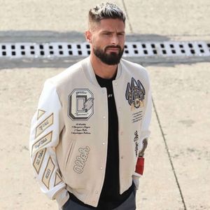 Designer Luxury Chaopai Classic Fashionable Versatile Casual Comfortable Embroidery Milan Cotton Men's and Women's Baseball Jacket Autumn/winter Coat