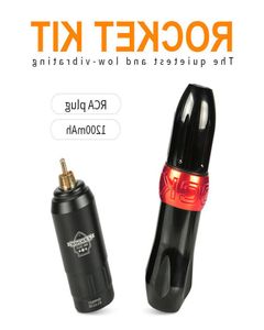 مجموعة كاملة من الآلات الوشم مجموعة Rocket I Rocket I Tattoo Pen مع Mini Wireless Power Supply RCA Connector 2011129621141