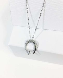 Moon Star 925 Sterling Sier Meteor Garden Slip Falling Microinlaid Clavicle Chain Temperament Female Necklace Sne2957401698