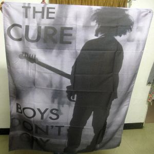 Tillbehör The Cure Singer Affischer Hanging Pictures Rock Music Stickers Rock Band Flag Banner Canvas Printing Art Tapestry Mural Wall Decor