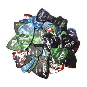 Akcesoria 50pcs Alice Xheavy 1,5 mm zaokrąglony trójkąt gitara wybiera plectrume celuloid