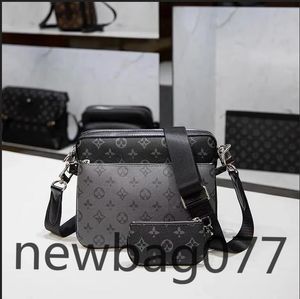 TOP Handbags Women Men Leather TRIO Messenger Bags Luxury Shoulder Bag Messenger bags Designer Handbag Tote Man's bag