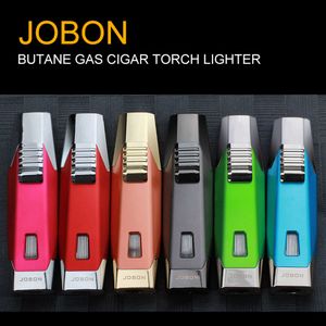 JOBON JET Flame Cigarette Torch Cigar Butane Gas não preenchida Moda por atacado Fabricar acessórios de fumantes mais leves