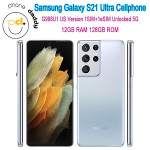 Оригинальный Samsung Galaxy S21 Ultra 5G G998U1 разблокированный телефон 6,8 