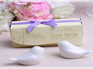 Spice Tools Ceramic Love Birds Salt and Pepper Shaker Party Wedding Favors7784646