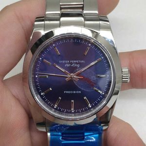 Watch Watch Realoj ساعات AAA ساعة ميكانيكية Lao Jia Log Light White AK Blue Unlimited Steel Strip Comple