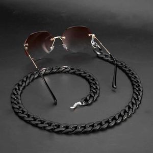 Eyeglasses chains Acrylic Sunglasses Chain Women Men Anti Slip Reading Glasses Eyewears Black Mask Lanyard Hanging Neck Holder Eyeglasses Strap