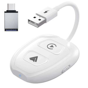 Upgrade 2-in-1 für Android/Apple-Kabel für Carplay Wireless Car Adapter WiFi Dongle Plug and Play USB Connected