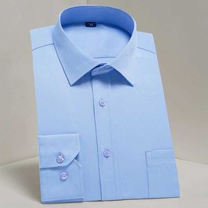 Herren-Hemdhemden Herren halbformal langschlafen, regulär-fit-Basis-Hemd-Hemd Business Work Office Komfortable hochwertige klassische Shirts D240507