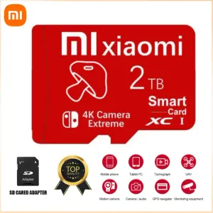 Stick Original Xiaomi 1TB 2TB Micro TF SD Card Card Card Card TF/SD 128GB 256GB 512GB MINI CARD CARD10 для камеры/телефон 2024 Новый