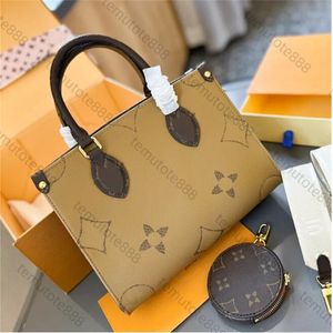 Роскоши на гонке MM Leopard Designer Tote Mag Сумка женщина сумочка верхняя ручка с кожаной тисненой мешкой для плеча мужчина коричневая цветочная подгузника