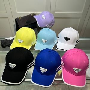 Fashion Brand Streets Ball Caps Designer Big Boys Girls Letter Letter Triangle Candy Color Casual Sun Hats Teenagers Stripe Sports Baseball Z7998