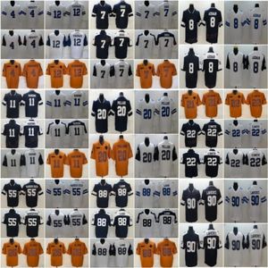 Micah Parsons Dak Prescott Football Jerseys Ceedee Lamb Trevon Diggs Demarcus Lawrence Emmitt Mazi Smith Daron Bland Jake Ferguson Blue White Stitched