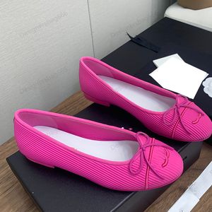 High Quality flannel Classic Ballet Flats Shoes Womens Designer Flat heel Satin Mary Jane Dress Shoes Silk Round Toes Slip On Bowtie Sandal Girl Wedding For Gift