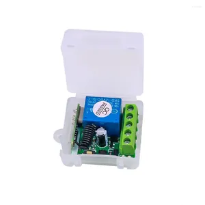 Uzaktan Kontrolörler DC 12V 1CH RF Röle Alıcı 433MHz Evrensel Kablosuz Kontrol Anahtarı 433 MHz Verici Düğmesi Modülü DIY Kit