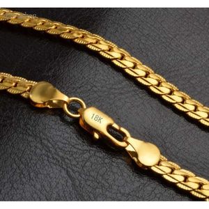 Fashion Mens Womens Jewelry 5mm Gold Plated Chain Necklace Bracelet Miami Hip Hop Chains Necklaces Gifts Accessories 7916