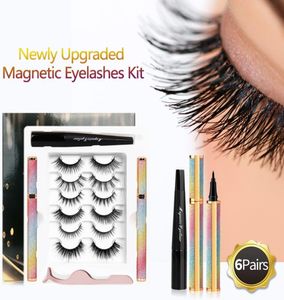 6 coppie False ciglia invisibili invisibili MIGHT MIUSE MIFFERME LUSHE Magic Kit Kit 3 Tubi Eyeliner Spesso Easyus No Wear No 3D 5D4415497