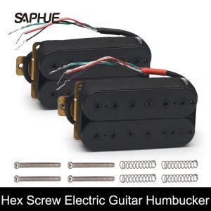 ACESSORES 6STRING ELECTRIC ELECTL Guitar Pickups Humbucker Dual em linha Ajusta a coleta de bobina de parafuso hexadecimal multicolor