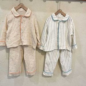 Pyjamas Baby Girl Boy Cotton Goze Pyjama Set Autumn Baby Toddler Top+Pants 2st Home Clothing Baby Clothing 1-12YL2405