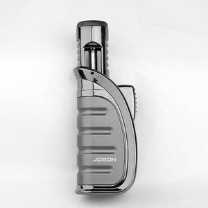 JOBON Fashionized OEM Jet Flame Portable Torch Lighter Gas Unfilled Butane Refillable For Cigar Cigarette Smoking Accessory With Gift Box