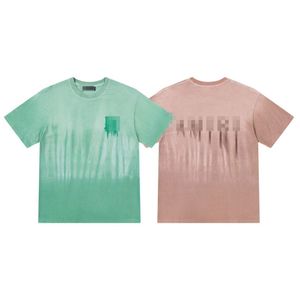 2024 여름 뉴 남자 티셔츠 트위드 레터 인쇄 패션 인기 트렌드 디자인