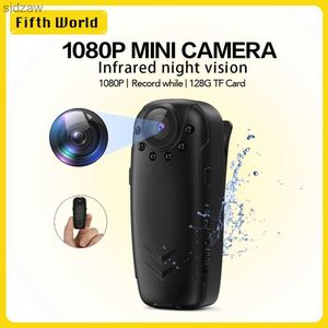 Minikameror Mini Camera Law Enforcement Recorder 1080p Videoinspelning Professionell Portable Human Camera Conference Long Battery Life Camcorders WX