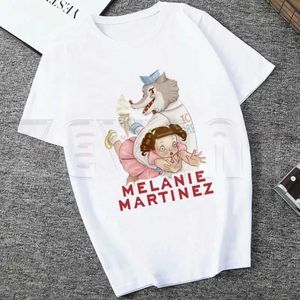 Kvinnors t-shirt Melanie Martinez Cry Baby Hip-Hop Hipster T-shirt Summer Casual Womens T-shirt Kort ärmkvinnor Top T-shirtl2405