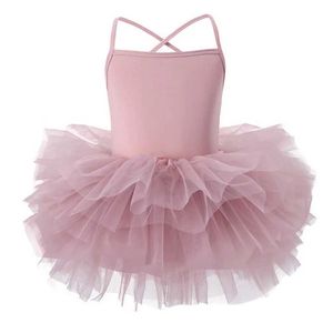 Tutu klänning ny tjej balett tutu klänning 2-8 ys mode professionella barn dansar fest klänning prestanda dräkt prinsessa bröllopsklänning d240507