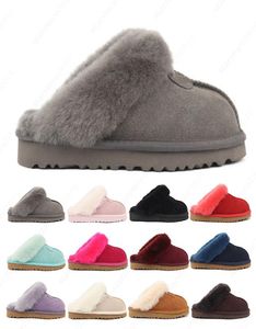 Designer Sandals Winter Women Snow Slippers Classic Luxurys Slipper Chestnut Grey Fashion Outdoor Sandal Size 3-121784031