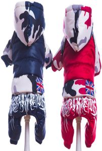 Husdjur vattentätt tygkläder hundkläder förtjockande varm kamouflage kappjacka kläder för chihuahua små stora hundar s xxl8406677