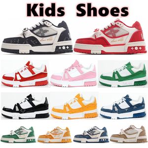 Designer Kids Shoes Toddlers Sneakers Brand Trainers Baby Boys Girls Sports Shoe Children Youth Infants Green Blue Black Platform Sneake